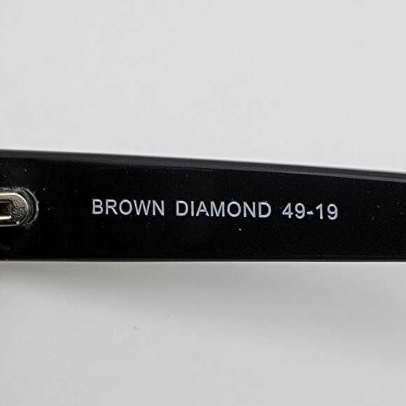 Booth & Bruce England P042 Brown Olive Diamond Eyeglasses Frame 49-19-140 - Picture 8 of 12